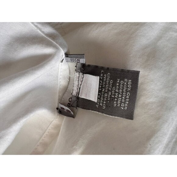 Ann Taylor white with silver sequin detail blouse size 6 - Picture 6 of 6